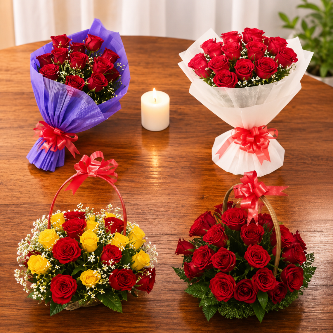 Forever Love with Red Roses